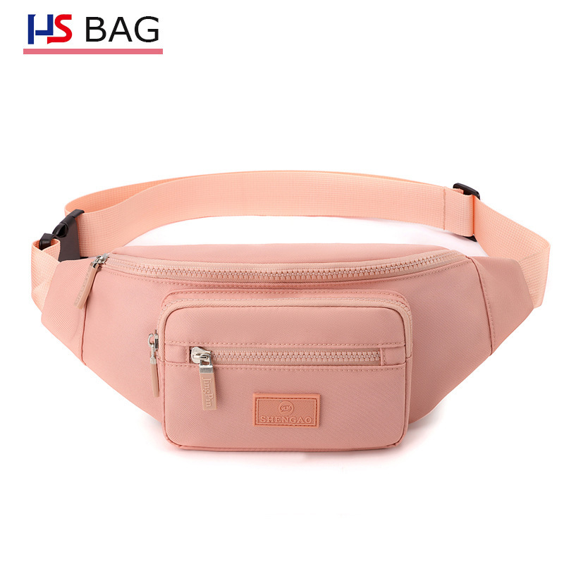 Leisure Women's Waist Bag Autumn New Crossbody Oxford Waist Cloth Bag Supermarket Cash Collection Wallet Lightweight Riding Chest Bag