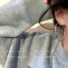 百戴不厌!简约夸张大耳圈耳环2024新款爆款显脸瘦耳饰女气质通勤