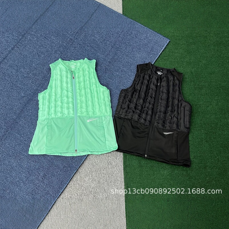 Sports Training Green Vest, Light, Warm, Reflective, Breathable, Running, Casual, Windproof, Cross-Country Hiking