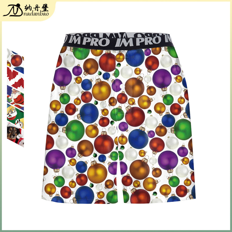 Amazon AliExpress cross-border Europe and the United States cross-border new men's underwear flag printing men's boxers boxers