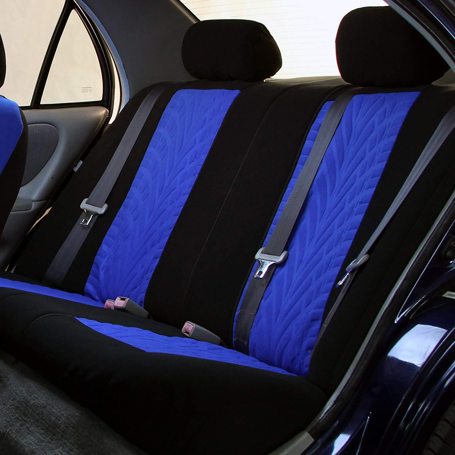 Cross-Border Hot-Selling Elastic Fabric Tire Pattern Press-Stitched Seven-Seater Car Seat Cover 13-Piece Set Seat Cushion