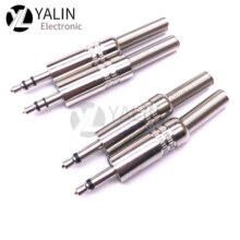 金属光型3.5公头母座注塑音频耳机插头3.5mm插头3.5双声道音频头