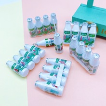 联排AD钙奶饮料仿真迷你微缩食玩树脂配件DIY挂件娃娃屋批发跨境