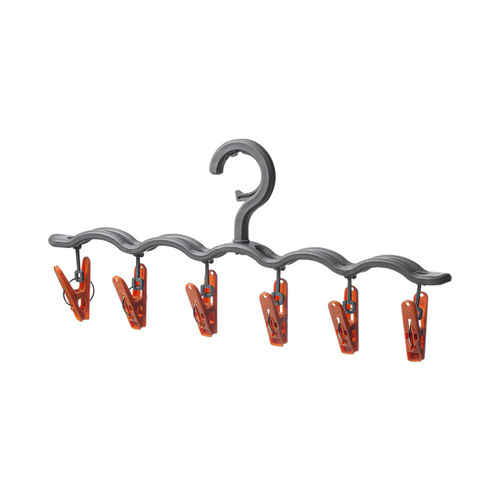 Nachuan one-shaped hat hanger simple household 6-clip baby clothes hanger underwear socks saliva towel drying rack