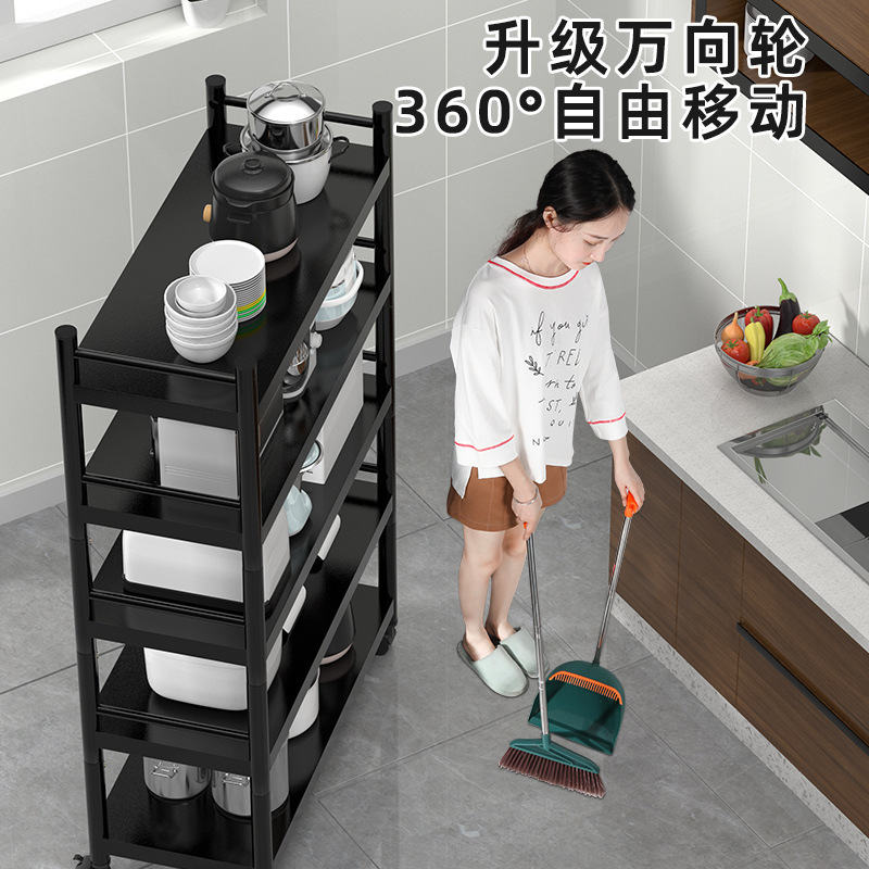 廚房多功能家用置物架落地多層微波爐烤箱放鍋具收納儲物貨架批發