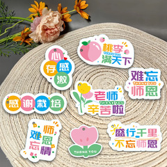 2025新款教师节花束礼物礼品装饰高级吊牌感恩手写祝福卡片定 制