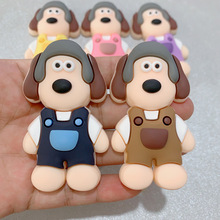 卡通加厚掌门狗软胶配件diy手机壳洞洞鞋花冰箱贴服饰包包装饰品