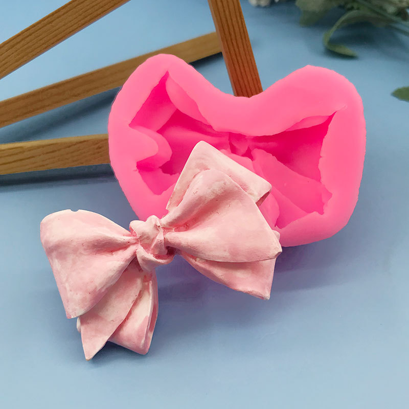 3D стерео один бант силиконовая форма DIY шоколадная конфетная форма для торта декоративный инструмент для выпечки