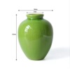 Emerald green ice crack glaze vase