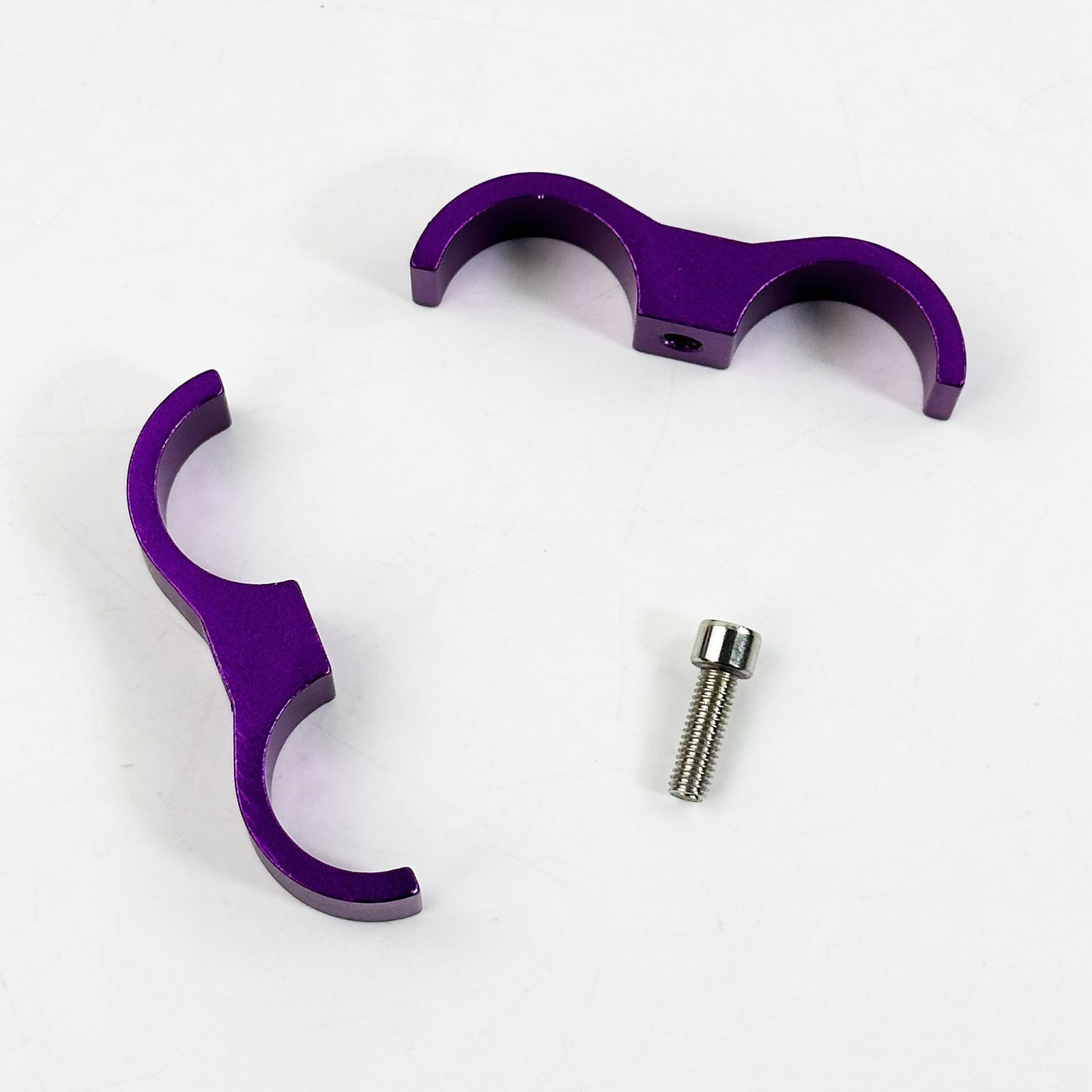 Car Parts An4-An20 Braided Oil Hose Double-Hole Clamp Separation Buckle Aluminum Alloy Pipe Clamp Suitable for Various Hoses