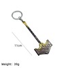 New game peripheral of War War God 5 Kui Ye ax keychain weapon model shield pendant