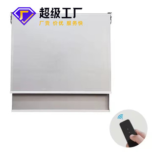Customized Roll-Up Lift Day and Night Curtains for Cross-Border Supply of Office Building Blackout Roller Blinds with Cover Box Double-Layer Roller Blinds