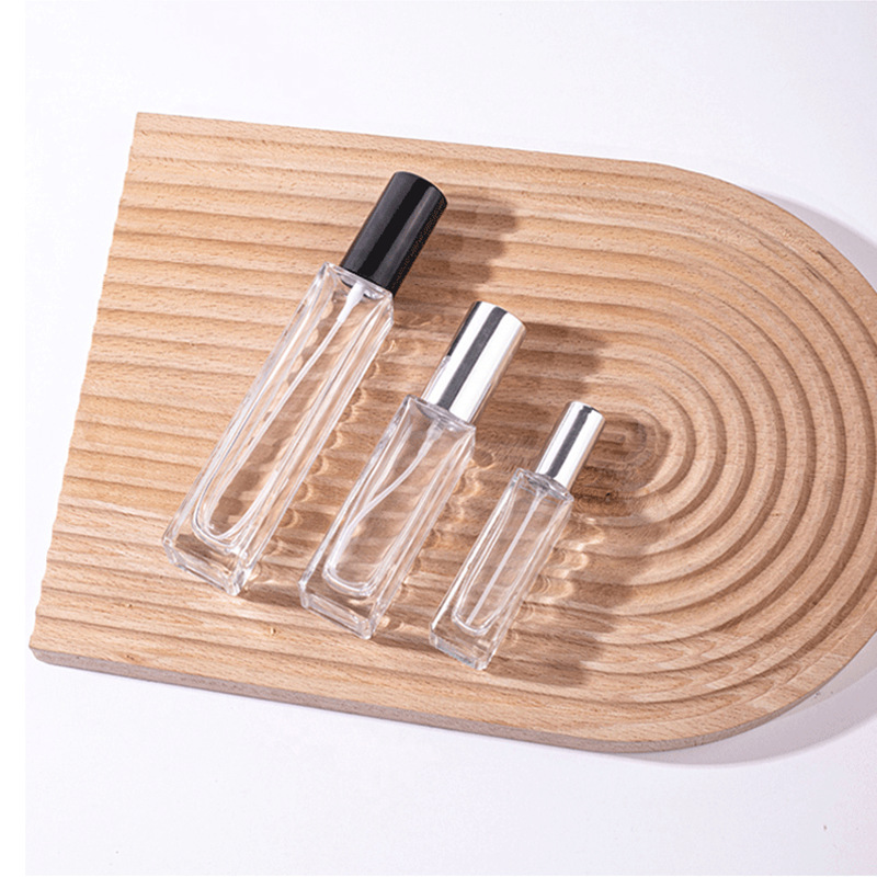 玻璃瓶 玻璃香水瓶 透明喷雾玻璃瓶 螺旋电化铝喷雾分装瓶50ml