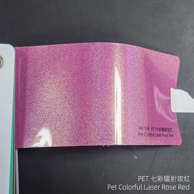 laser series matte laser Black — Automotive Film - colorful-laser-rose-red