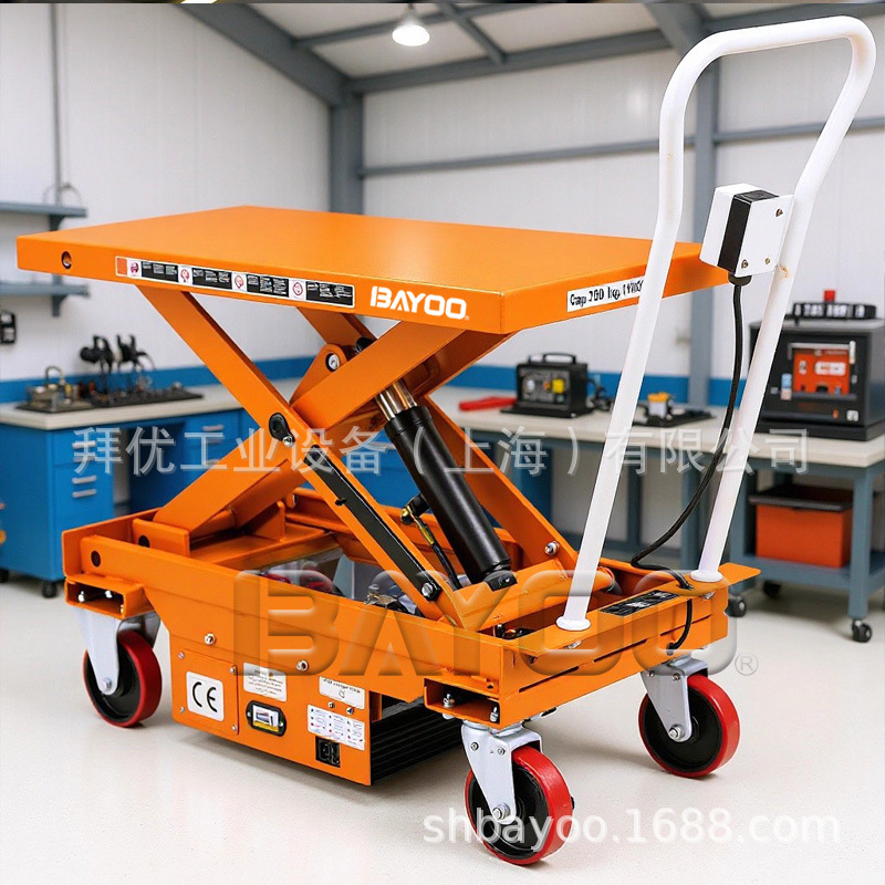 BAYOO/拜优 电动升降平台车,剪式升降平台车