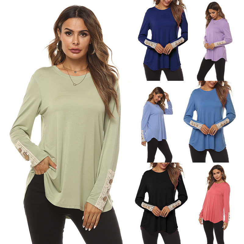 2025 New Cross-border Amazon European and American Women's Cool Sunscreen Loose Long Sleeve T-shirt Women's Top Base Shirt 2025 New Cross-border Amazon European and American Women's Cool Sunscreen Loose Long Sleeve T-shirt Women's Top Base Shirt