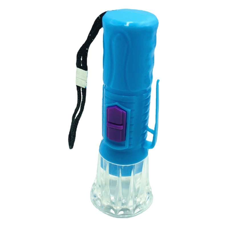 LED pequeña linterna de plástico juguete luminoso botón electrónico iluminación diaria un yuan regalo al por mayor