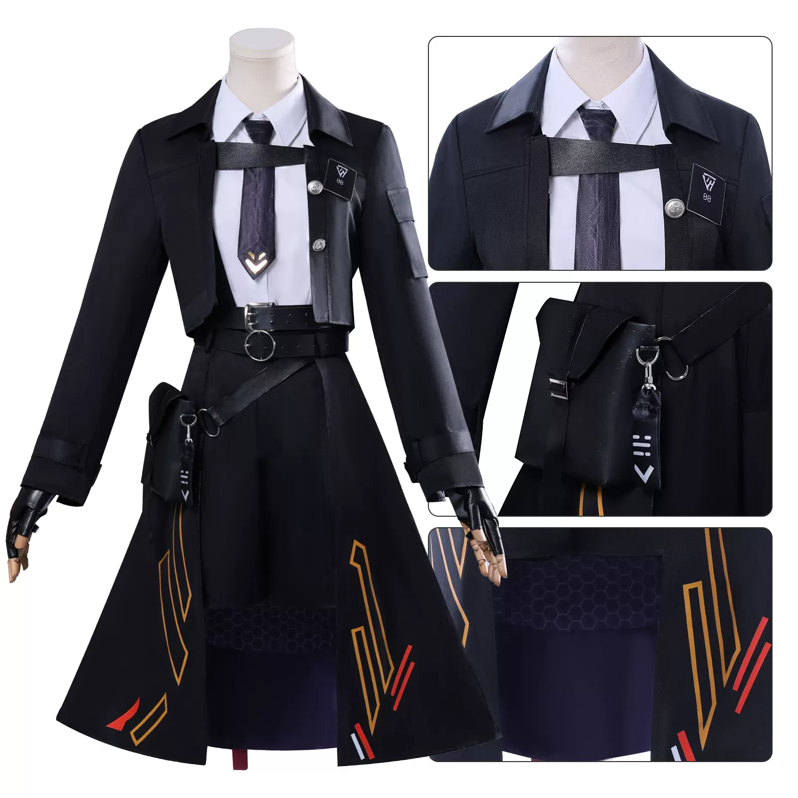 漫路人恋与深空cosplay深空猎人破夜飒影战斗服游戏二次元动漫服