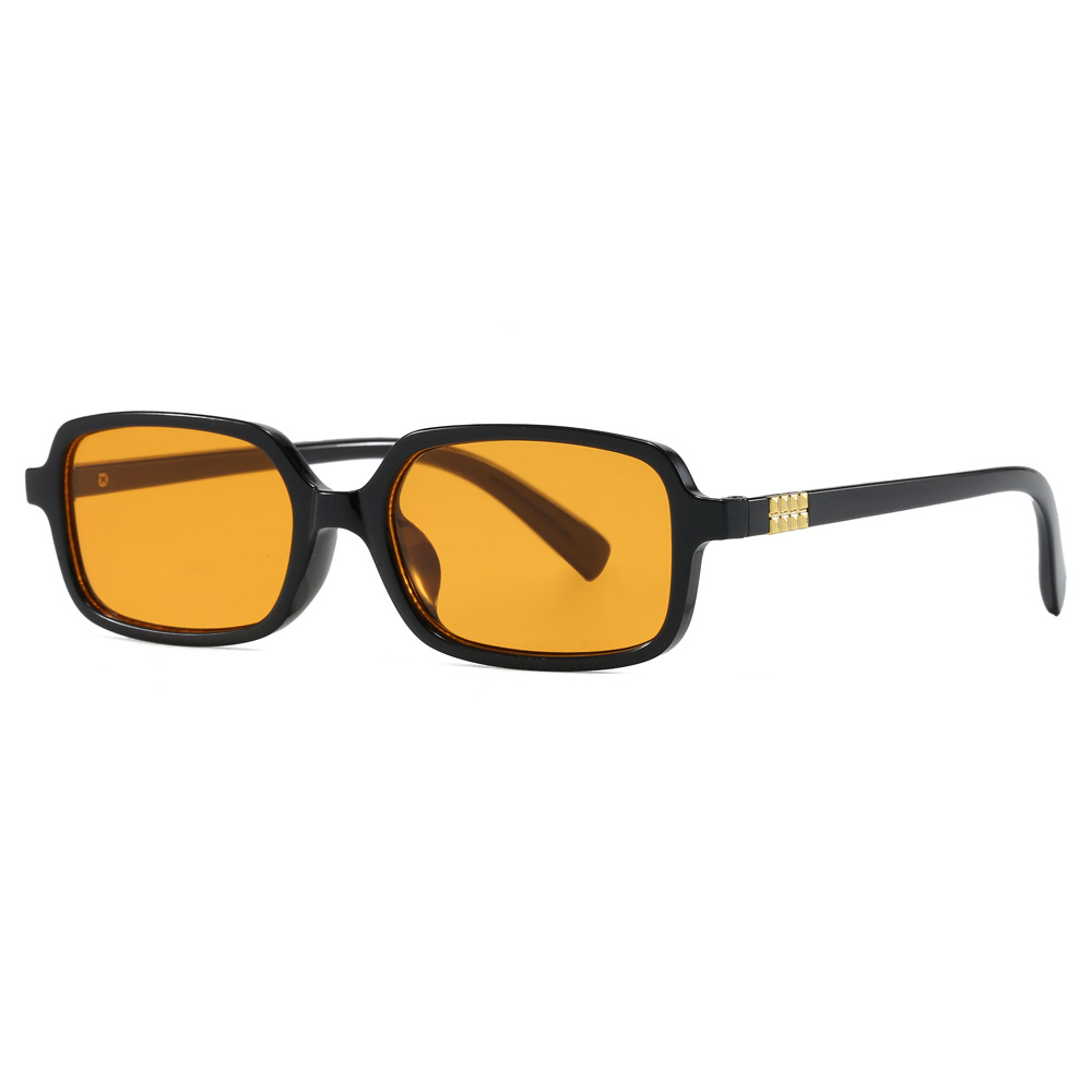 Gafas de sol cuadradas de montura pequeña, estilo retro y protección UV