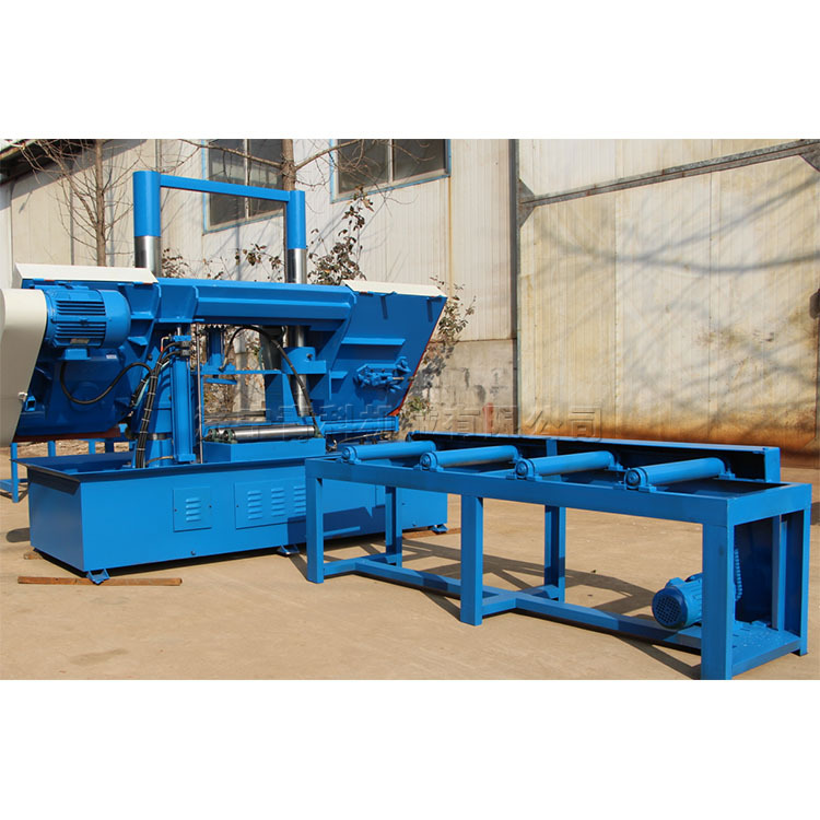 双立柱龙门卧式金属带锯床 全自动切割圆钢机 数控液压钢筋切割机