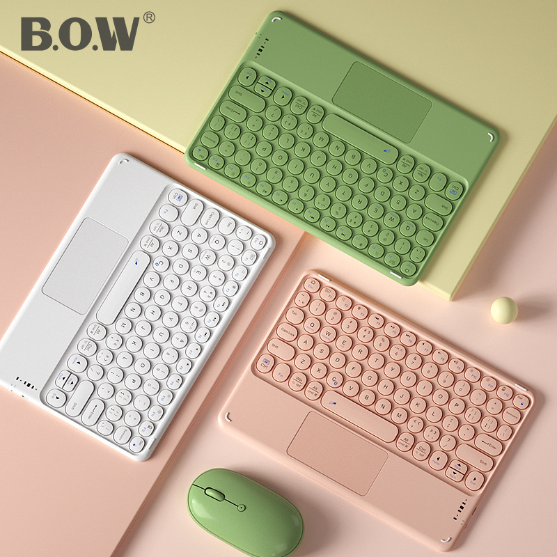 Bow Wireless Bluetooth Keyboard Silent Rechargeable Ultra-Thin Mini Portable Suitable for iPad Mobile Phone Cross-Border Supply Bow Wireless Bluetooth Keyboard Silent Rechargeable Ultra-Thin Mini Portable Suitable for iPad Mobile Phone Cross-Border Supply