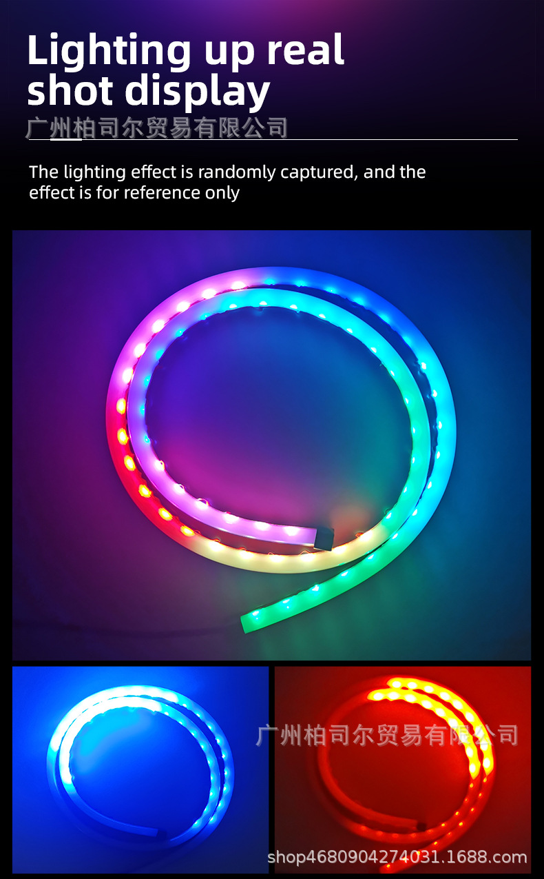 Cross-Border New Model Car Led High-Position Brake Light Warning Light Strip with Multiple Functions Including Sequential Turn Signal and Brake Light