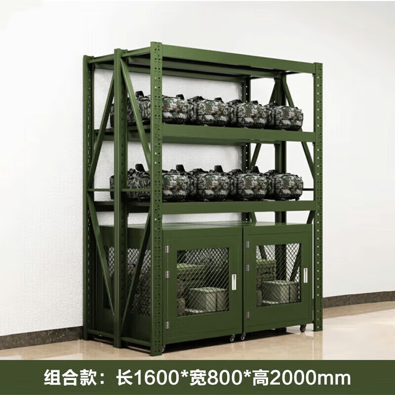 军绿色移动网箱重型仓储笼野战装备战备物资周转筐带轮移动托盘厂|undefined