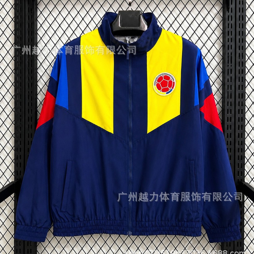 Chaqueta Bordada retro de manga larga y gruesa Manchester United Barcelona Inglaterra Brasil Real Madrid Liverpool image 79