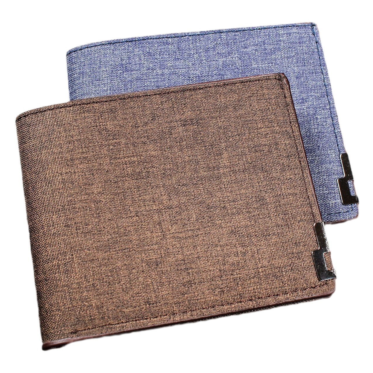 Cartera de mezclilla estilo TikTok – Horizontal, gran capacidad, múltiples tarjeteros, económica