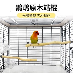 オウム原木駅棒駅棒原木竜木磨爪駅棒オウムの枝粘棒実木鳥かご部品