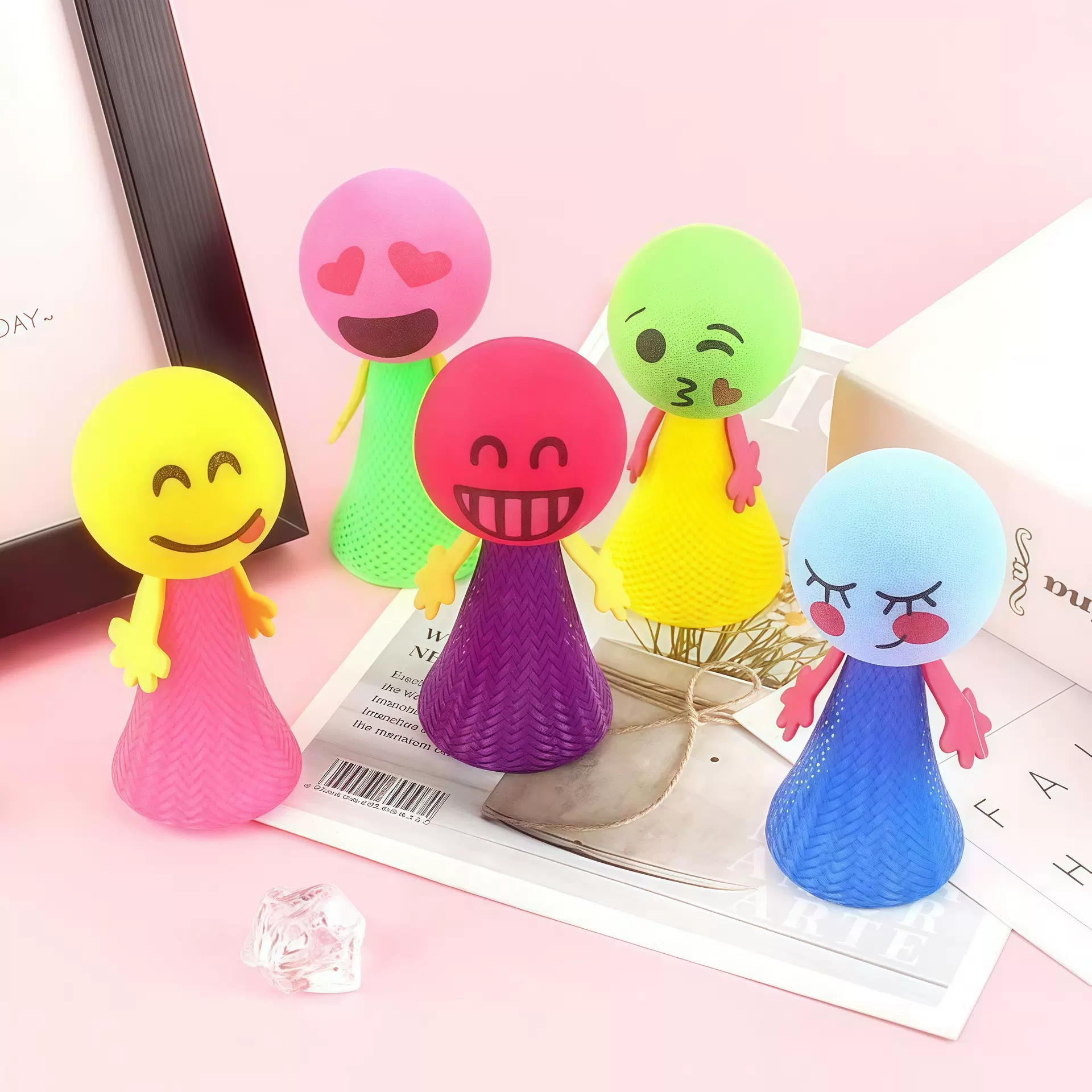 弹跳小人解压弹簧人跳跳人创意小精灵娃娃幼儿园礼品儿童卡通玩具