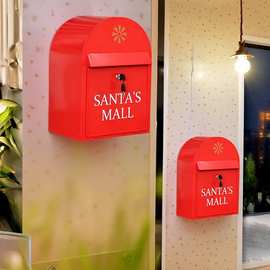 外贸复古邮箱田园工艺壁挂铁皮信箱挂墙意见箱邮筒家居装饰墙壁