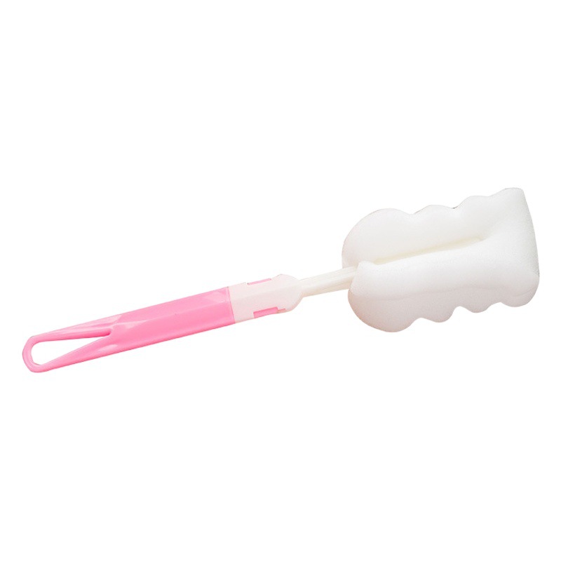 Wholesale household sponge Cup brush long handle vacuum cup brush multifunctional removable cup brush feeding bottle cleaning brush