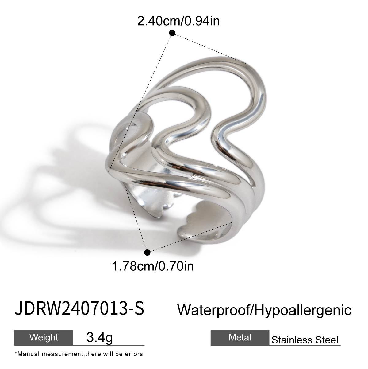 Jieding anillo europeo y americano, acero de titanio, joyas que no se desvanece, lujo ligero, anillos de alta calidad, joyas de acero inoxidable, anillos transfronterizos