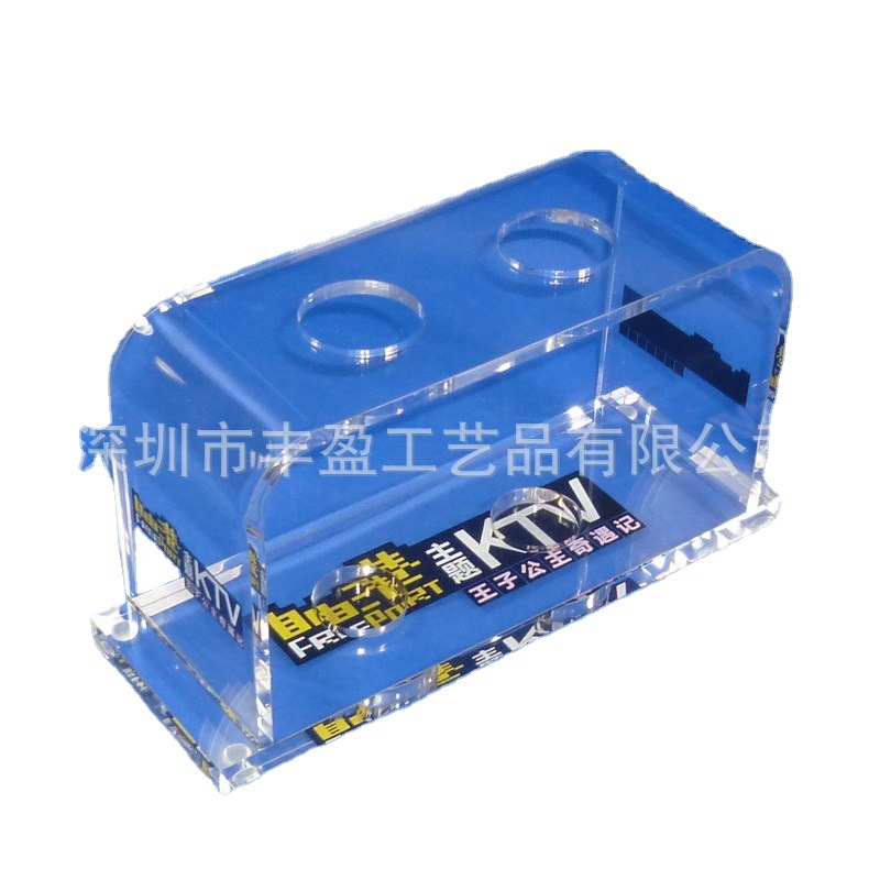 深圳工厂制作休闲会所用KTV话筒座 亚克力麦克风架