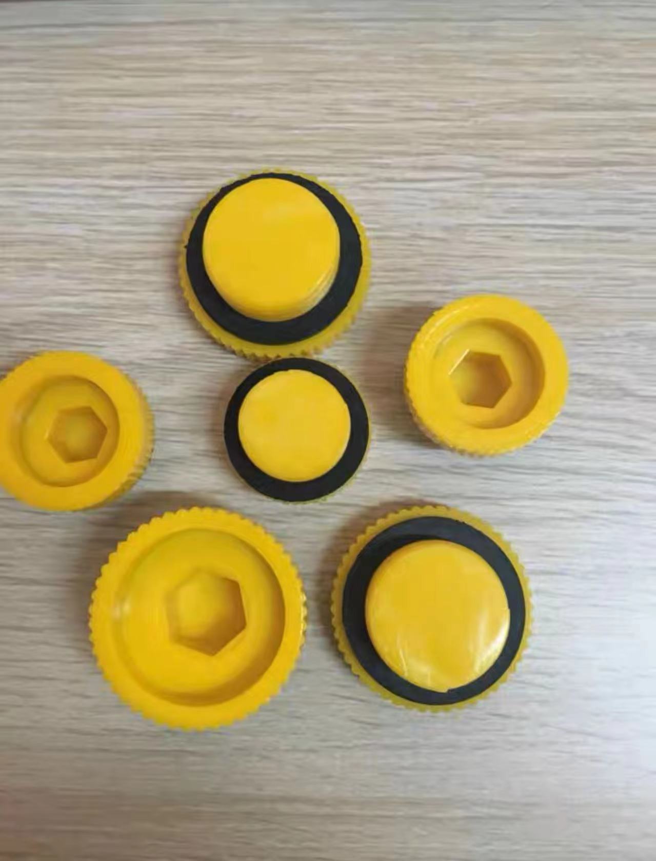 塑料内六角堵头 英制G制外螺纹 带密封圈