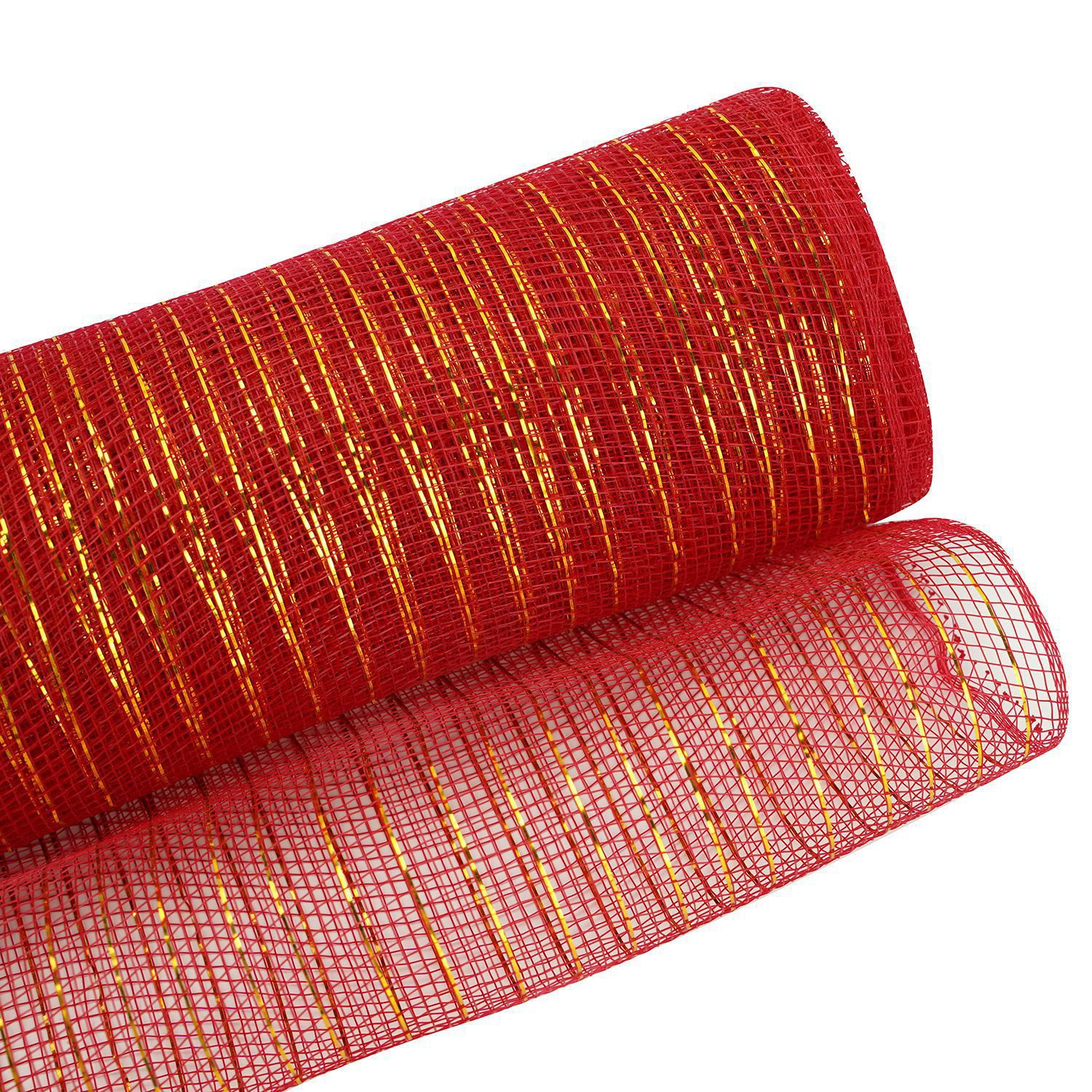 레드 메쉬 + 골드 와이어