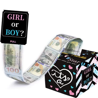 亚马逊新品主题生日惊喜抽钱盒GIRLBOY主题派对万圣节礼物圣礼盒
