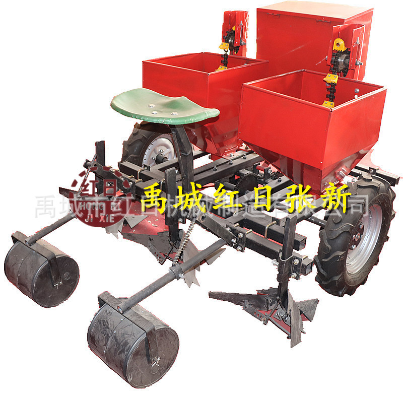 农用播种机械 红日土豆种植机出口非洲 双垄双行马铃薯播种机价格
