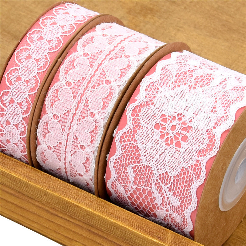 Cross-border crocheted blanco no elástico ropa interior de encaje Ropa Accesorios de boda cinturón hueco soluble en agua en stock 10 yardas