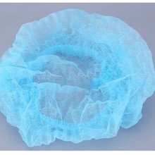 一次性帽子头套无纺布食品帽厨房防油烟厨师帽防尘头罩透气条形帽