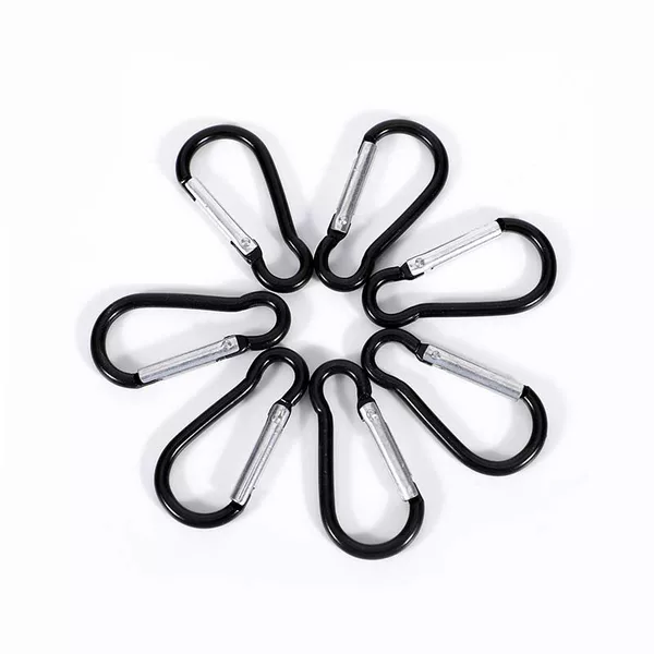 Gourd-Shaped No. 5 Outdoor Safety Spring Hook for Climbing, Water Bottle Backpack Clip, Led Light Clip, Aluminum Alloy Carabiner