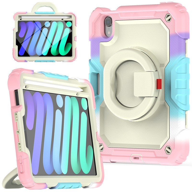 Suitable for Samsung A7 Lite 8.7 / T225 three-proof flat shell rotatable portable bracket flat protective cover