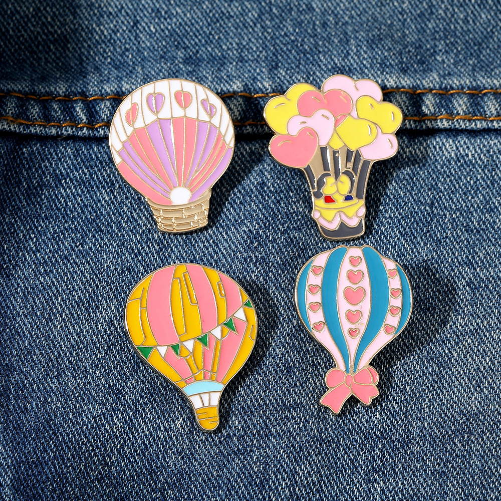 Unisex Gender IG Style Pin Balloon Alloy Enamel Plating Unisex Brooches