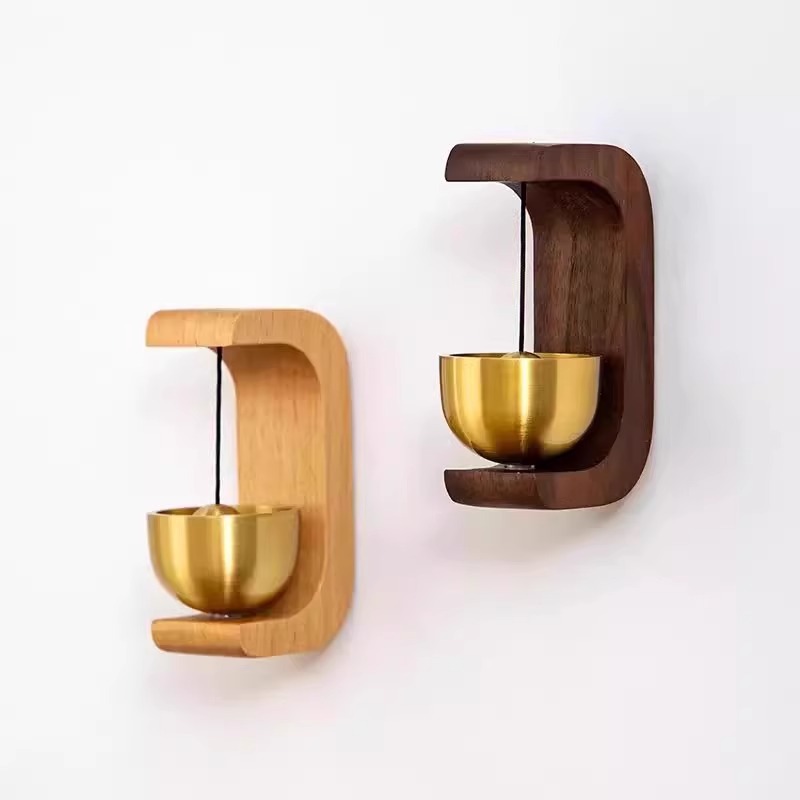 Magnetische houten deurbel met dopamine windgong voor entree, herinneringsbel voor winkelingang, nieuwe decoratie in Chinese stijl_voghion.com