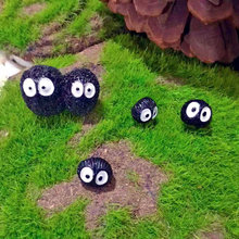 宮崎駿龍貓系列灰塵精靈 奇異小擺件苔蘚微景觀飾品 煤煤球玩具