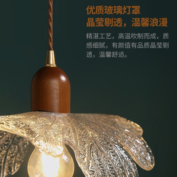 Ins candelabro de vidrio de ambiente retro japonés balcón ventana salediza pasillo restaurante cafetería casa de familia junto a la cama candelabro