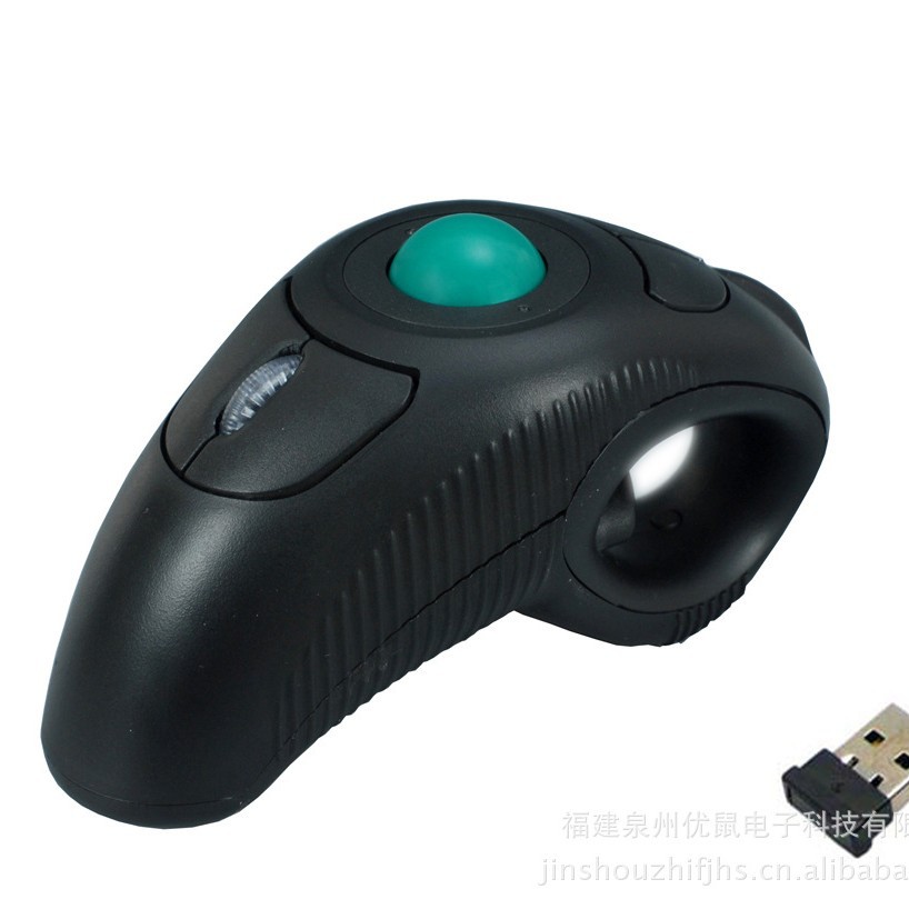 无线2.4G光电鼠标ppt翻页器手握式游戏轨迹球空中鼠标Y-10W