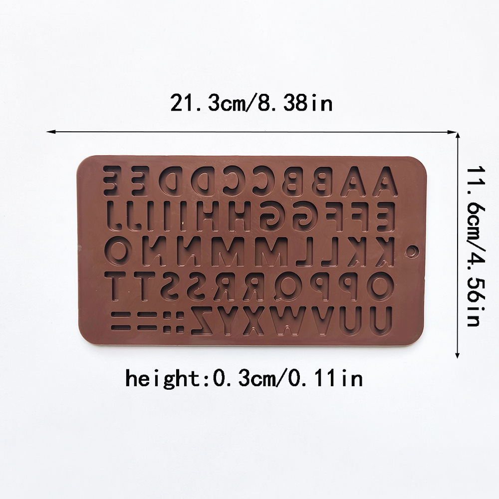 Nuevo mini letra de chocolate 452 molde de silicona DIY molde de galletas, dulces, pasteles