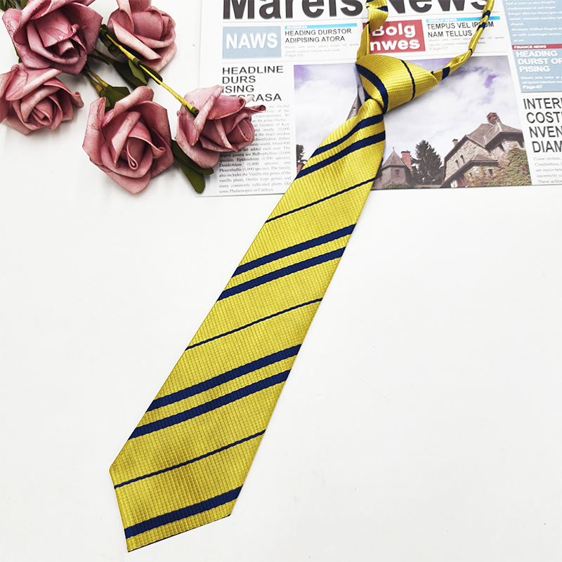 Spot wholesale Harry Potter corbata sin nudos estilo universitario niños y niñas rayas JK corbata accesorios de camisa